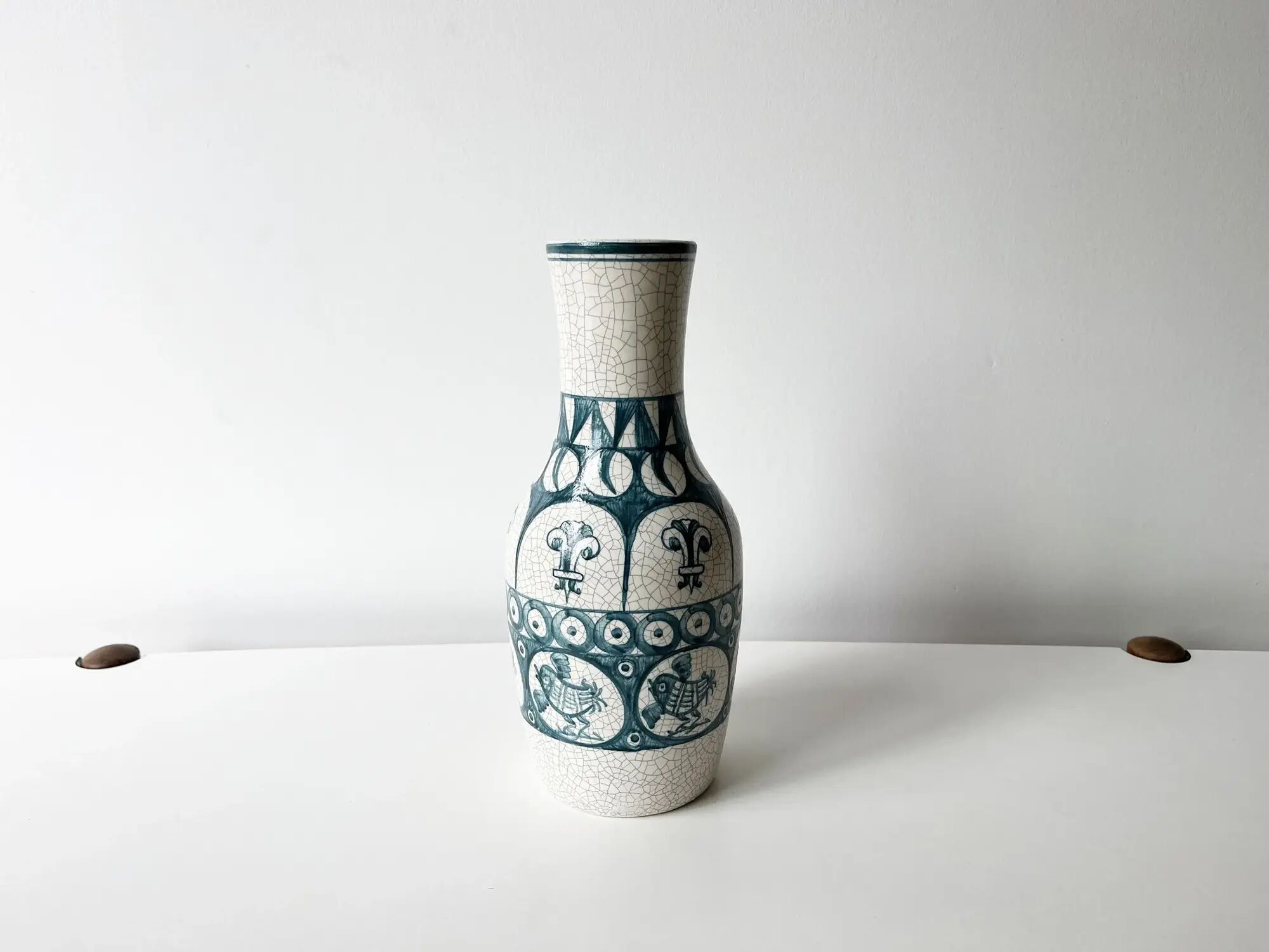 Cracked ceramic vase from the 1960s.