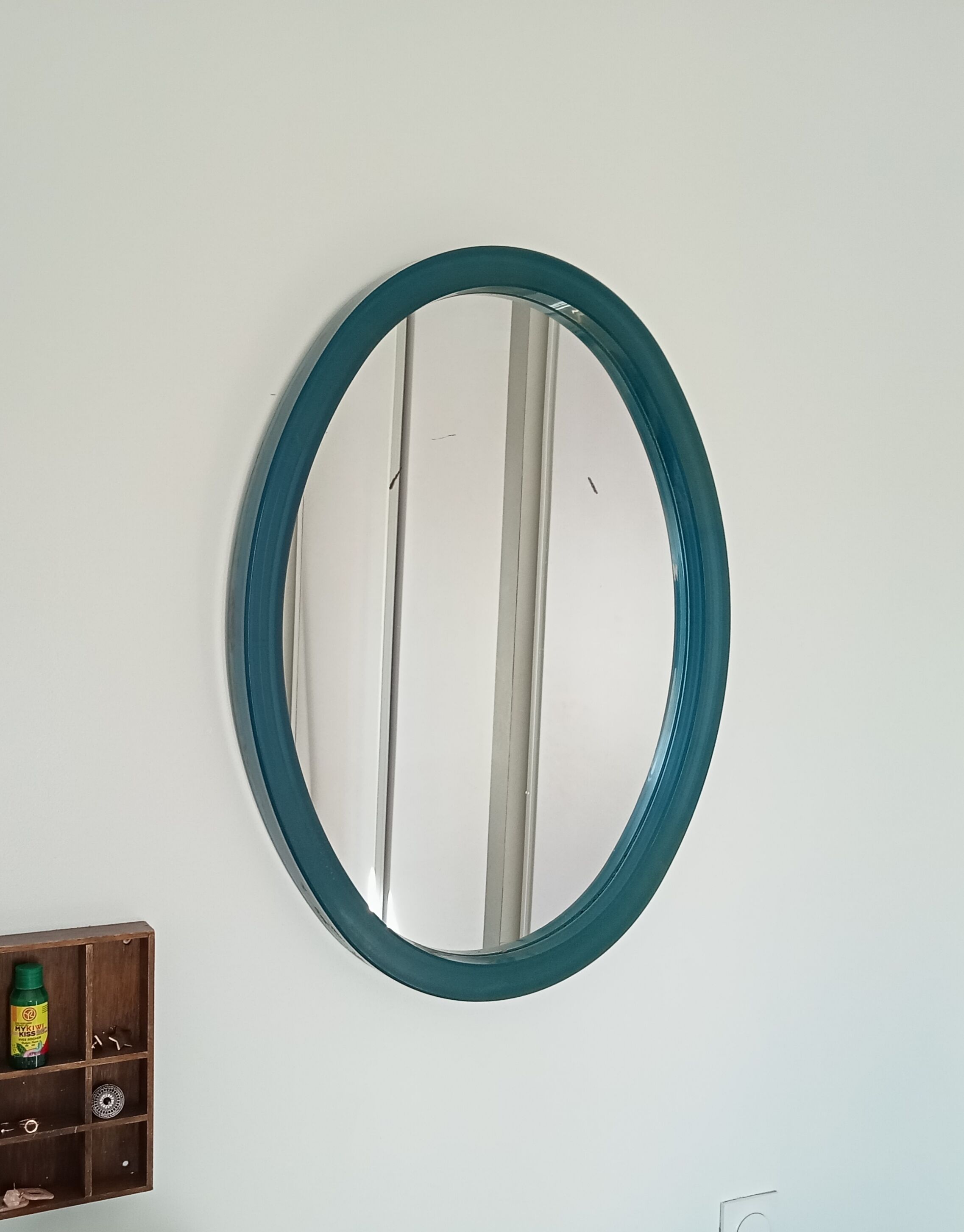 Oval mirror 70s - 78x58cm