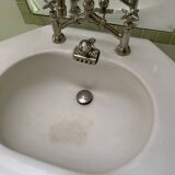 Vasque sur pied Lavabo Porcelaine Emaillée avec robinetterie Stella