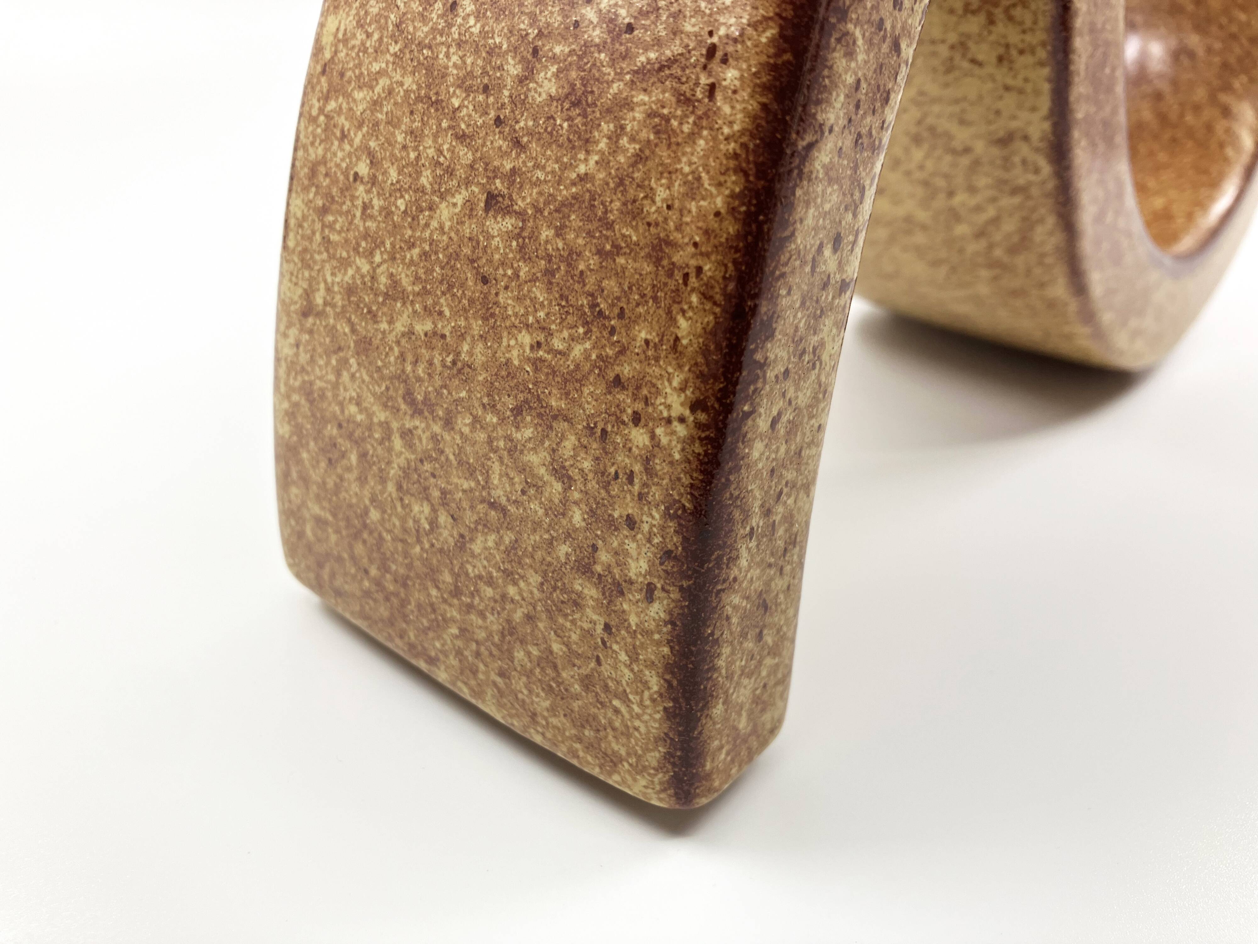 Ceramic sculpture vase • Roberto Rigon • Bertoncello • Italy • 60/70