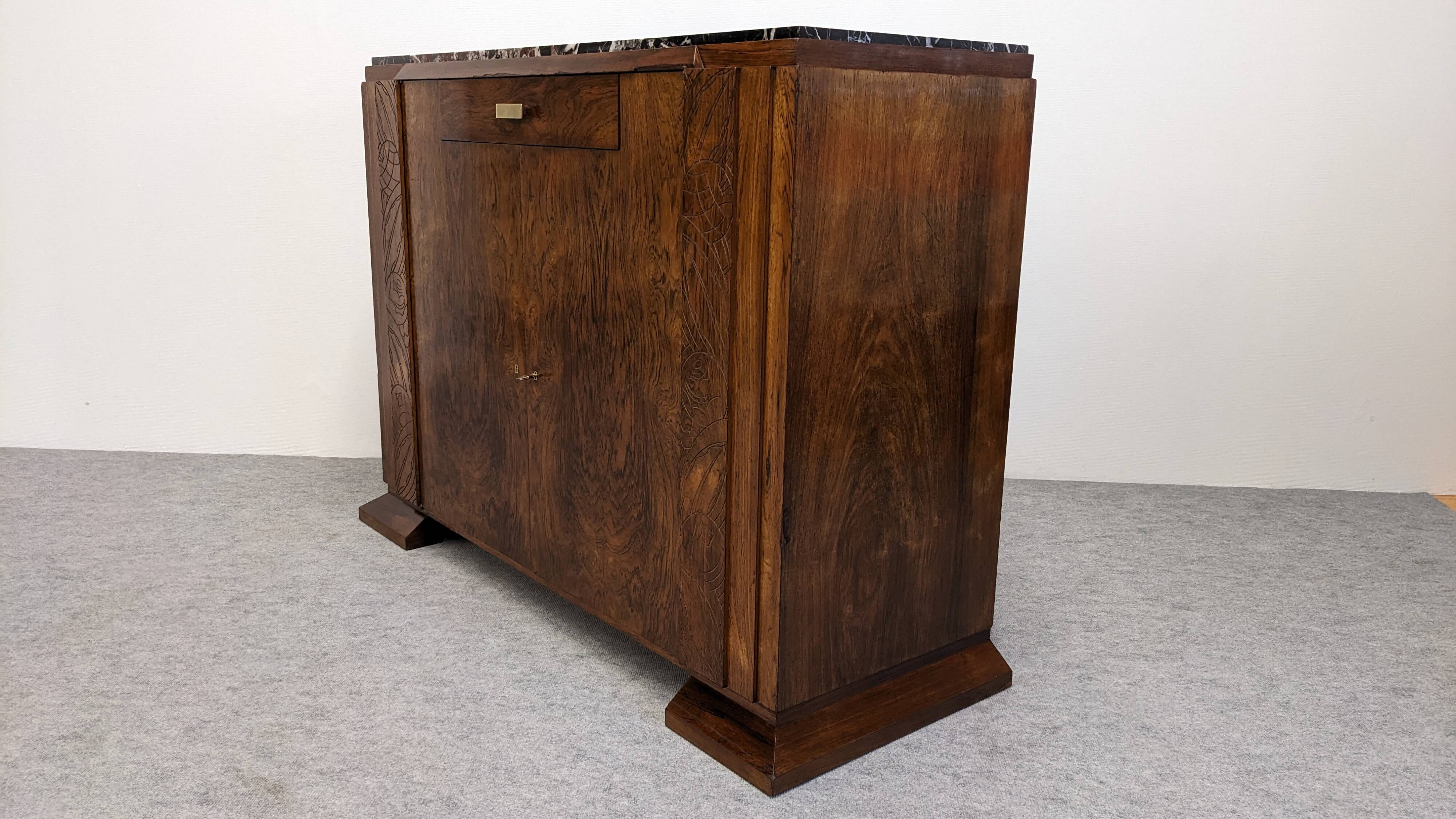Buffet Art déco en palissandre, France vers 1920