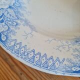 Set of seven hollow plates in iron earth