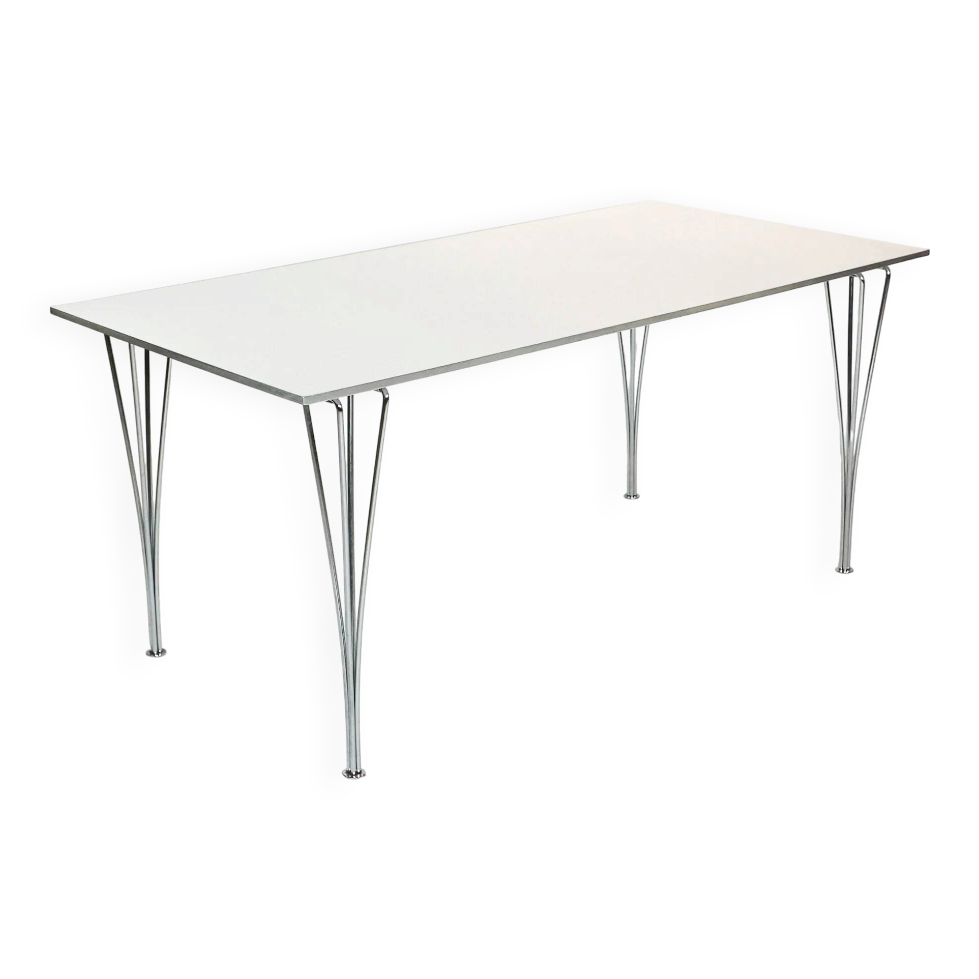Vintage rectangular dining table by Piet Hein, Bruno Mathsson and Arne Jacobsen for Fritz Hansen, Sweden.