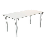 Table à manger rectangulaire par Piet Hein, Bruno Mathsson et Arne Jacobsen pour Fritz Hansen, Suède 1960