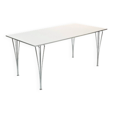 Vintage rectangular dining table by Piet Hein, Bruno Mathsson and Arne Jacobsen for Fritz Hansen, Sweden.