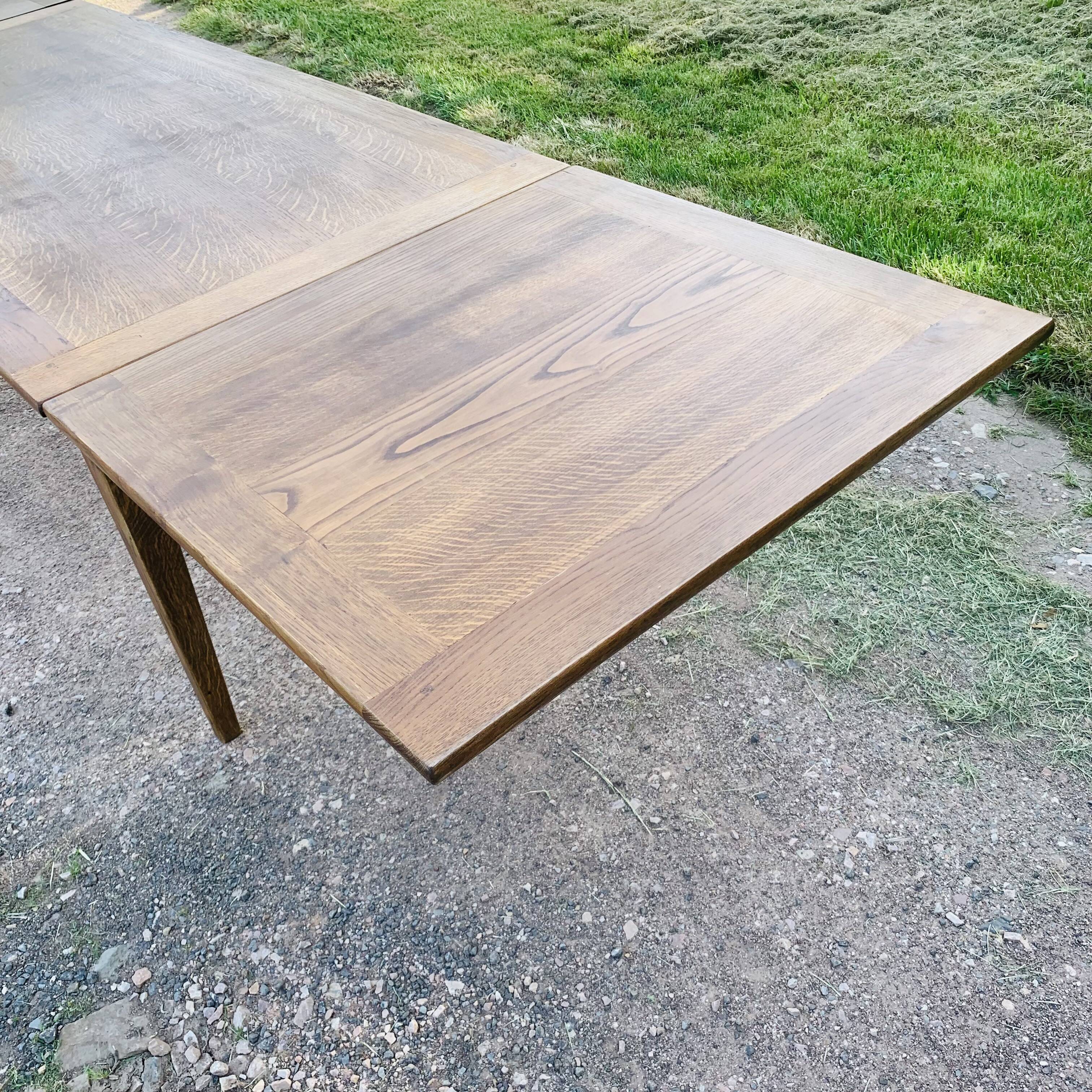 Old extendable farmhouse table