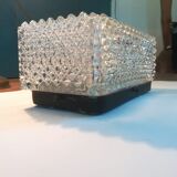 Cast glass ceiling lamp