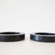 Pair of vintage ashtrays in black marble 1970