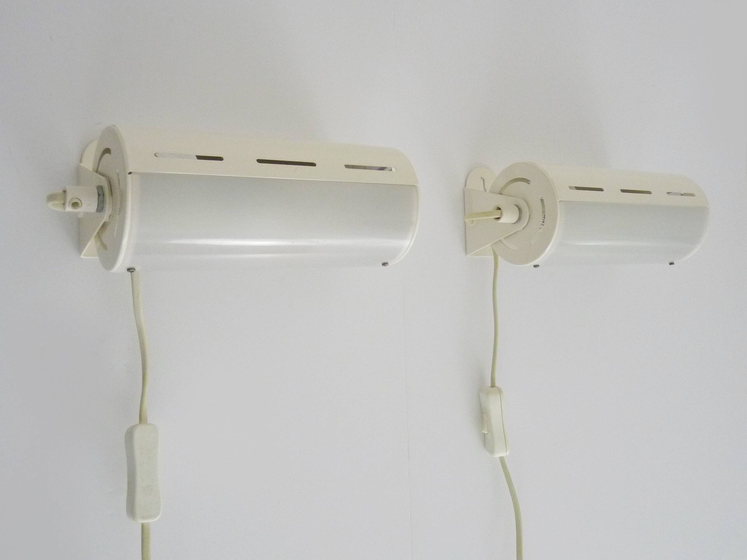 Pair of Ikea Typ V1013 wall lights. Vintage 80s