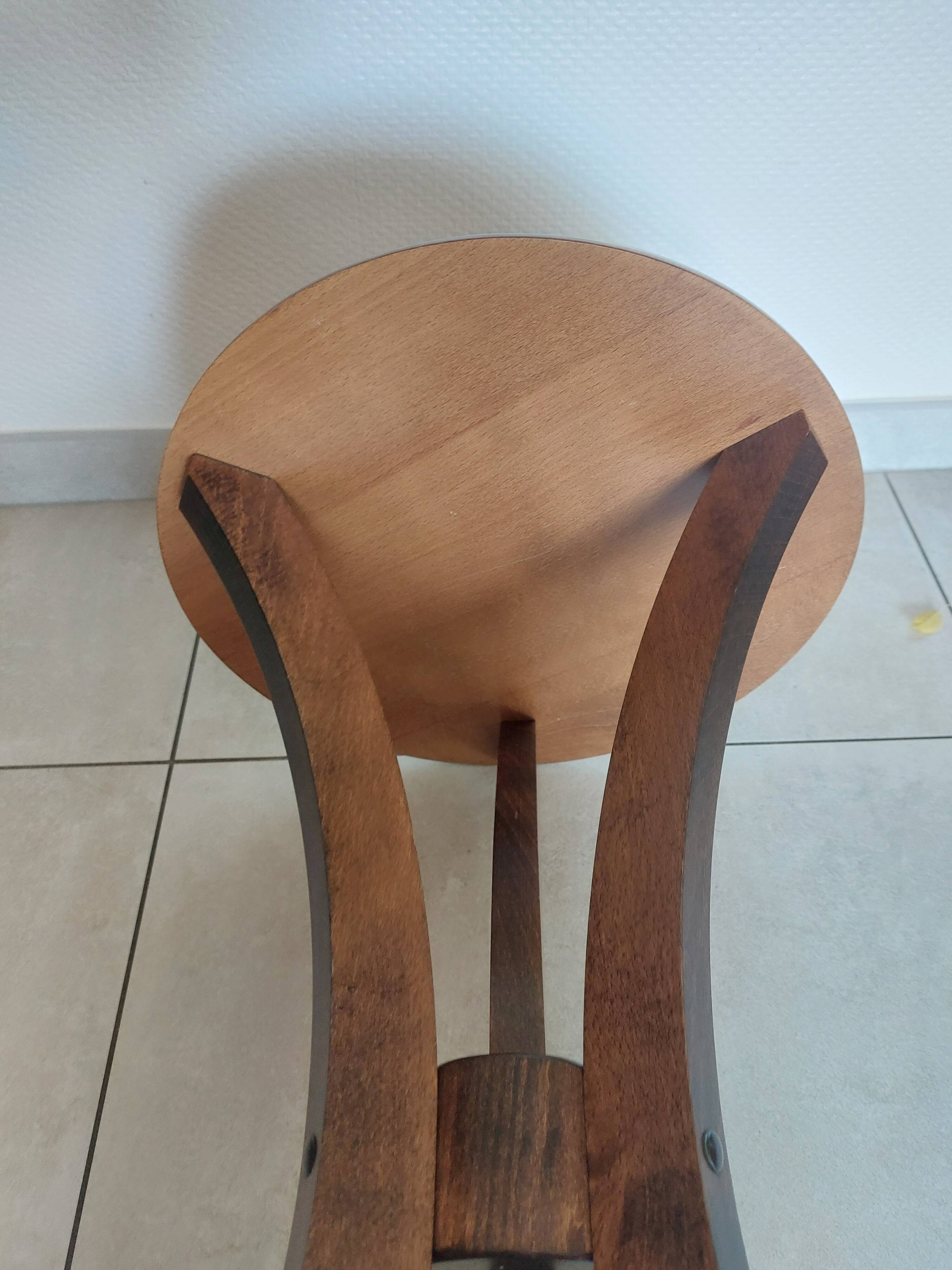 small round side table, end table