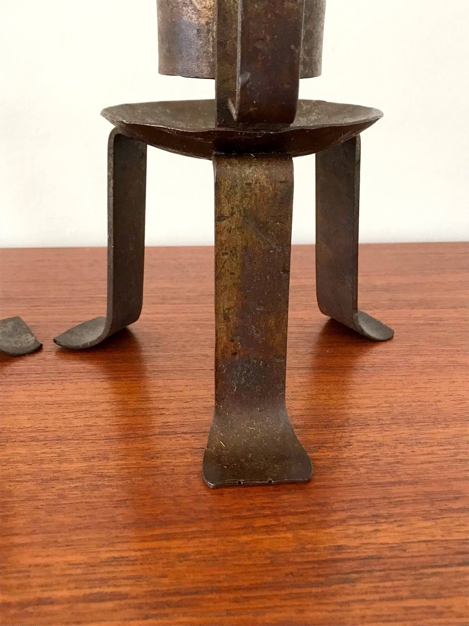 Vintage wrought iron candle holders from the 70s