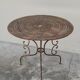 Wrought iron garden table pedestal 1900s