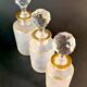Napoleon III frosted crystal toilet set by Saint Louis