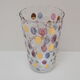 Vintage glass vase by Glasswork Novy Bor 1950's