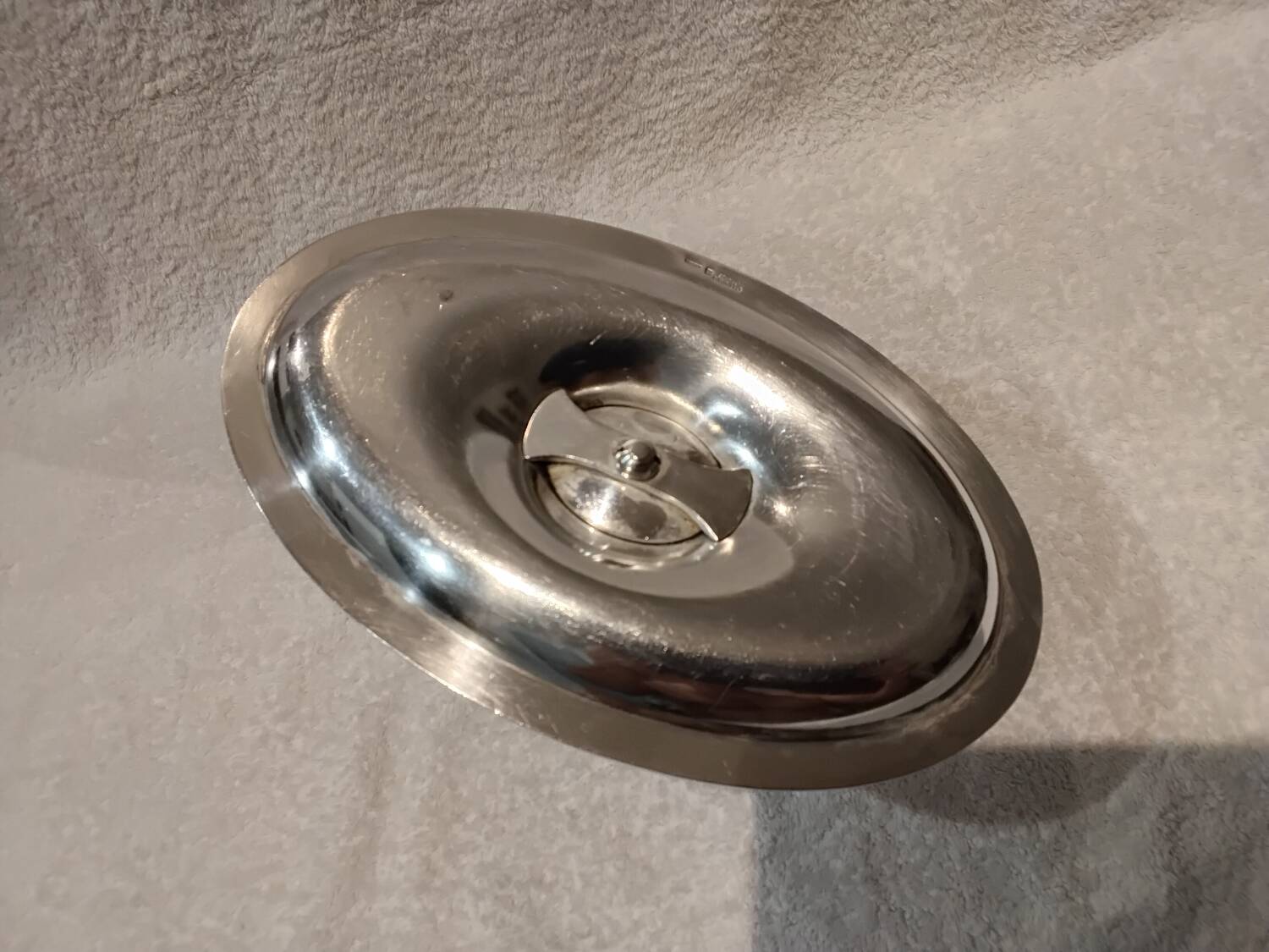 Beautiful silver-plated gravy boat by Christofle Malmaison, Eagle