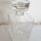 Carafe à whisky , en verre taillé losanges , flacon,  années 60