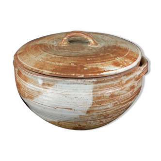 Stone stoneware soup pot Puisaye