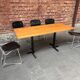 Dining table or desk Les Arcs Charlotte Perriand solid pine France 1960