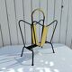 Porte revues métal et cuir, Jacques Adnet, vintage