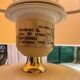 Vintage table lamp in crackled ceramic Rosagaso Spain 1990