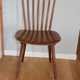 Set of 8 baumann v5 dark beech chairs