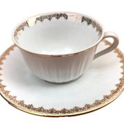 Royal ADP France Genuine Luxury Porcelain Coffee Cup / Saucer