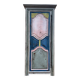 Bonnetière with a single door – Polychrome solid oak