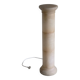 Alabaster column pedestal floor lamp | Italy | 1980s