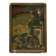 Painting old still life with the bottle XXth
