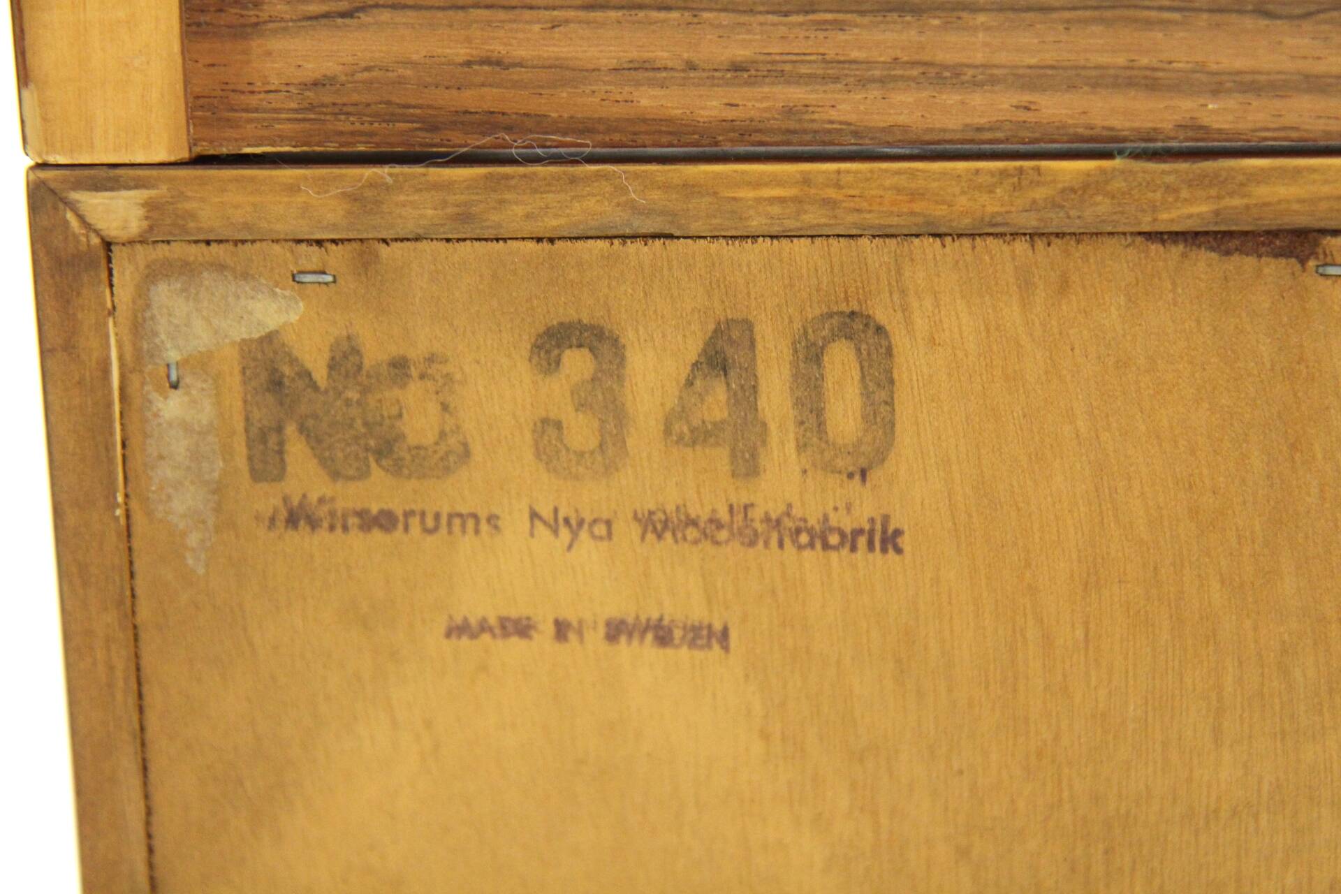 Scandinavian rosewood bookcase, Wirserums Nya Möbelfabrik, Sweden, 1960