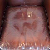 Nice sheepskin club chair with a beautiful patina