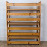 Folding bookcase shelf