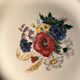 Set of 8 flat plates in Digoin Sarreguemines earthenware, Agreste model