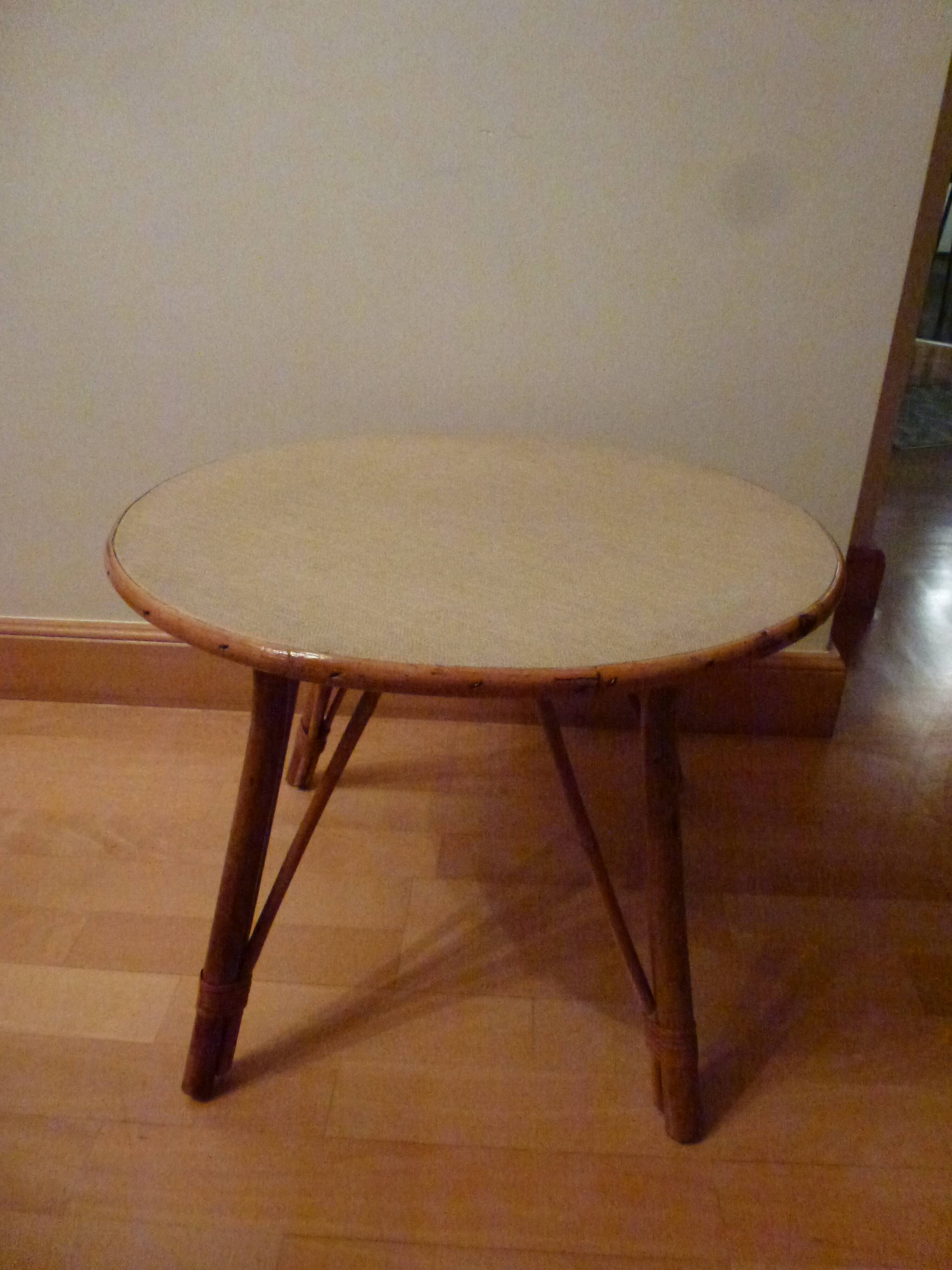 rattan coffee table