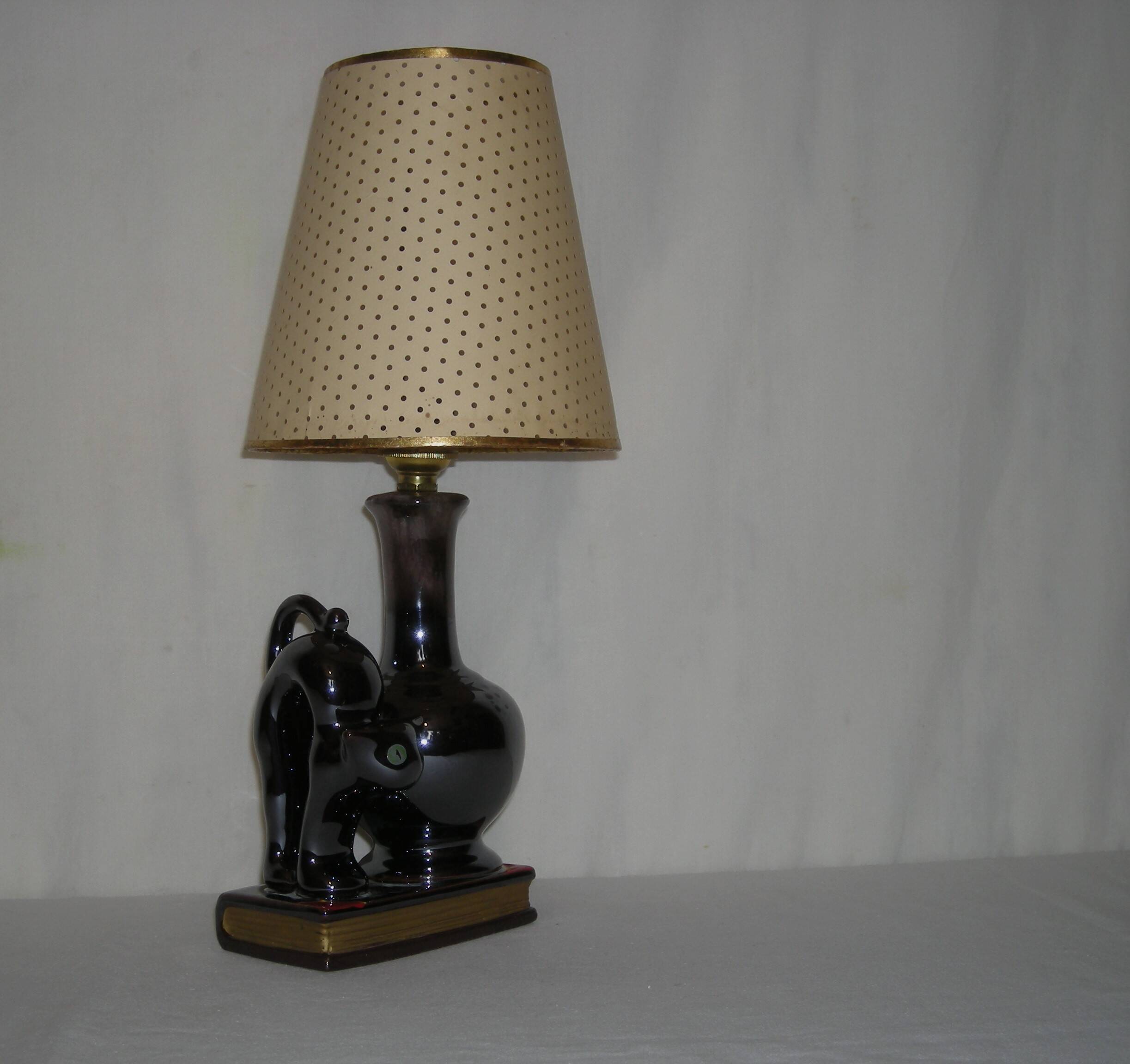 60s cat lamp