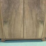 English Art Deco walnut penderie