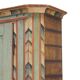 Rustic Weathered Farmhouse Folk Art Painted Bridal Cabinet