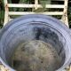 Bassine galvanisé zinc baignoire vintage