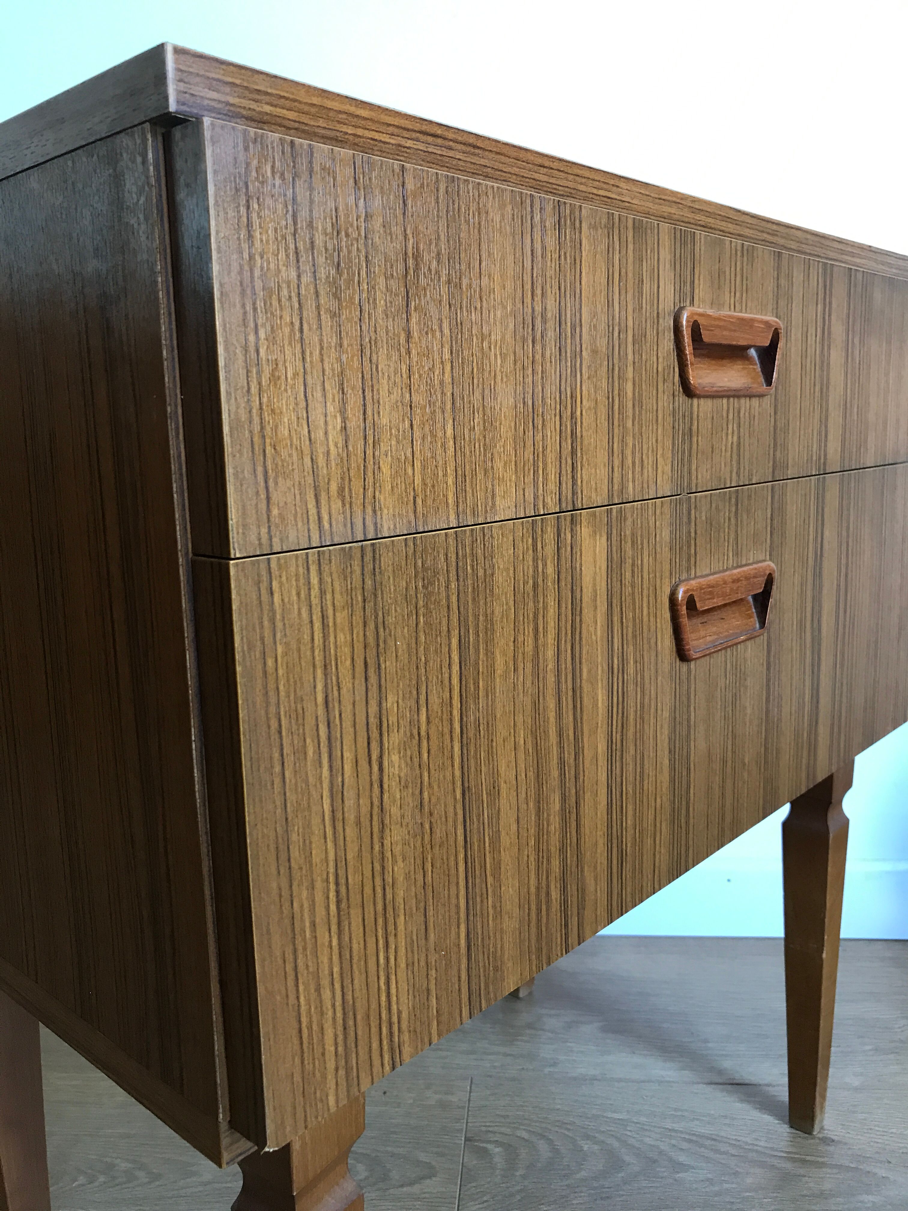 Pair of vintage bedside tables scandinavian style