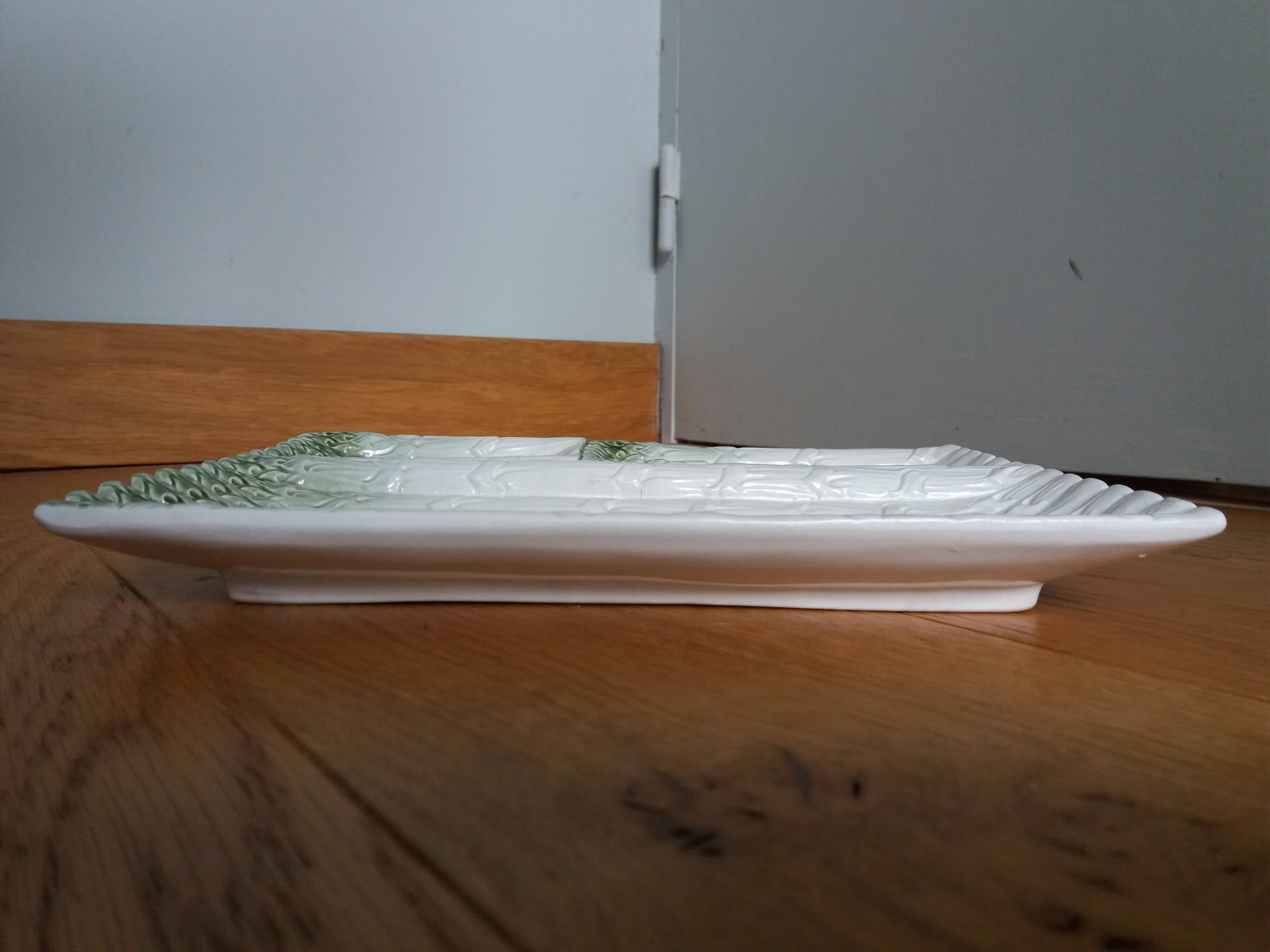 Asparagus dish in slip Bassano Italy