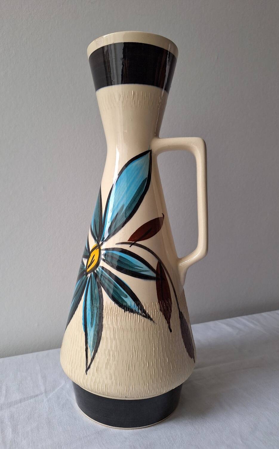 West Germany vase, carafe, vintage pitcher