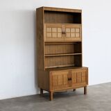 brutalist bookcase | wall cabinet | oak | 60s | Danish (2)