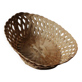 Vintage oval openwork basket
