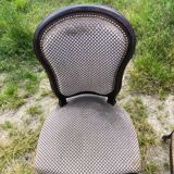 Pair of rosewood medallion chairs