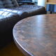 Table low marquetry in wenge