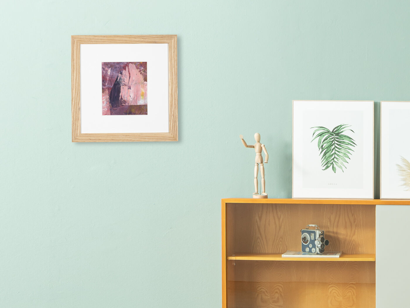 Violet quartz, acrylic on paper, 36 x 36cm