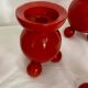 Set of 4 Swedish wooden candlesticks – 1950s