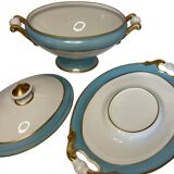 Limoges, soup tureen on stand, porcelain, early 20th century.