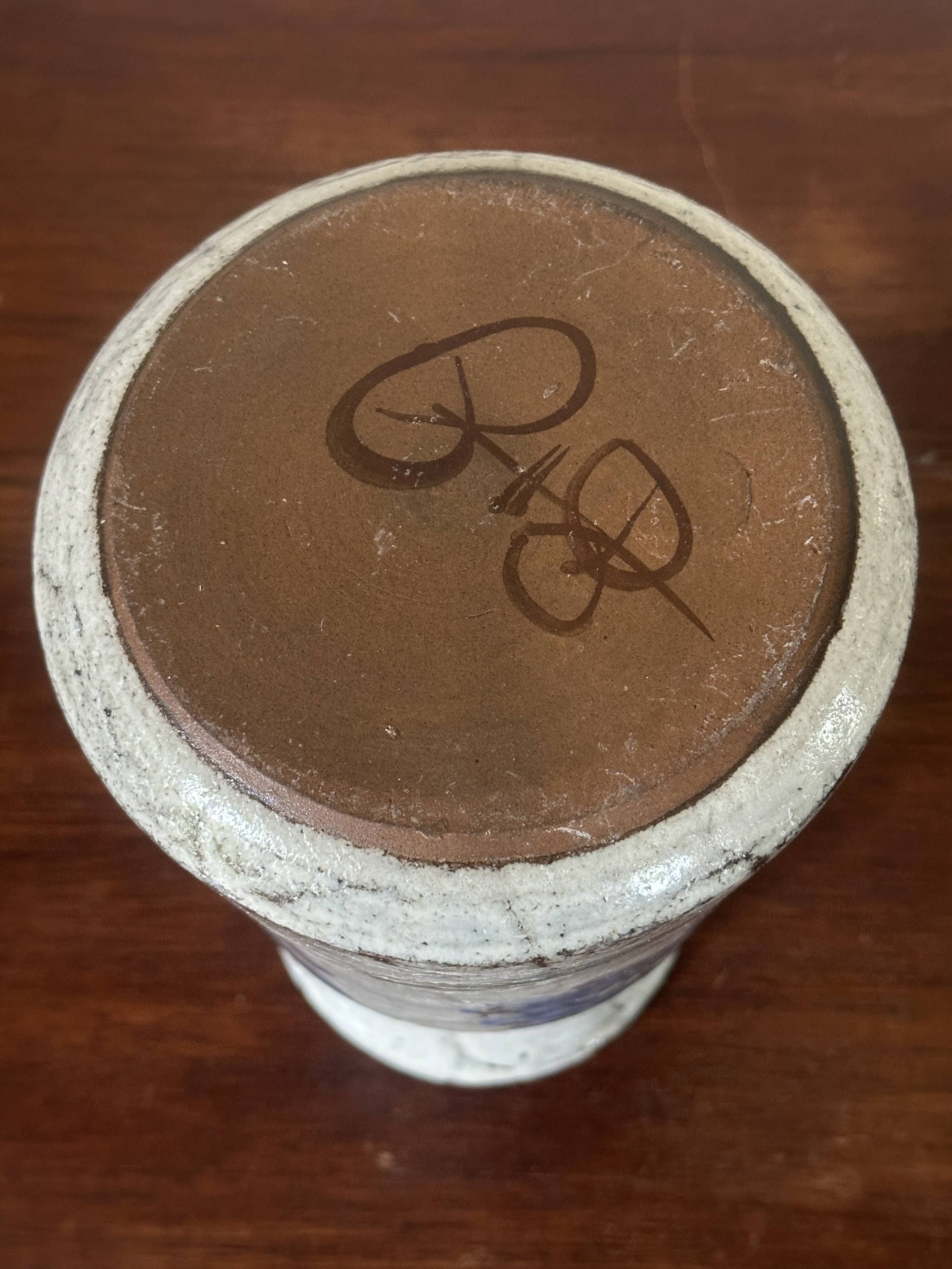 Vase céramique Gustave Raynaud vintage années 60