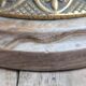 Large vintage lamp in moulded brass – Phoenix – onyx base – 1960s/70s